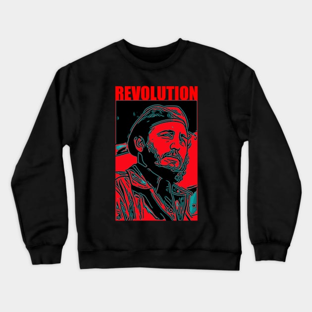 Fidel castro Crewneck Sweatshirt by oryan80